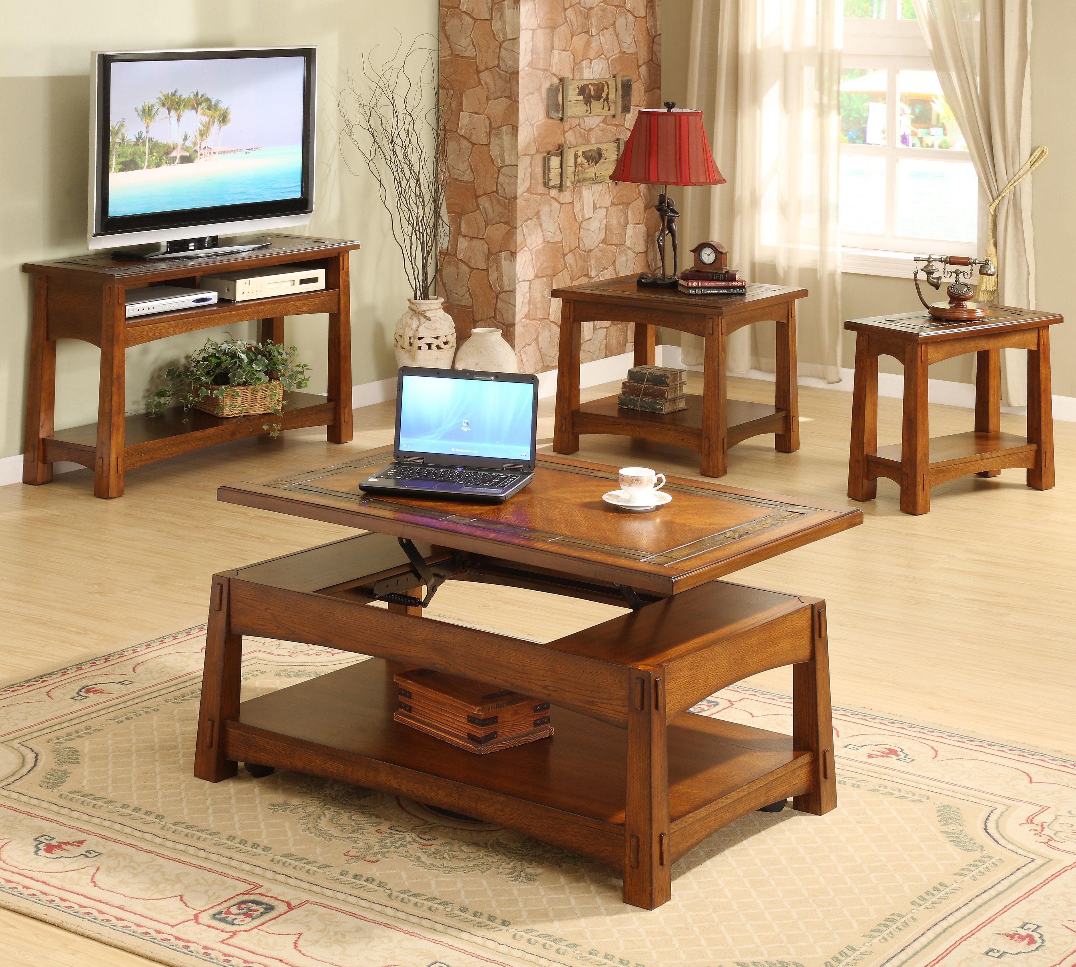 Riverside Furniture Craftsman Home 2903 LiftTop Coffee Table with